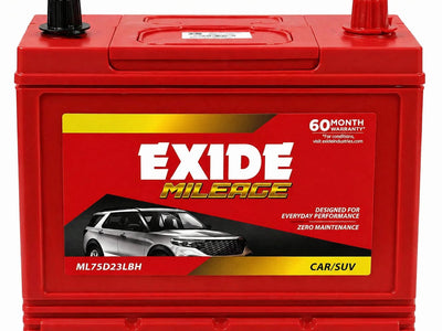 Exide Mileage ML75D23LBH